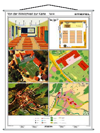 Wandkarte: Von der Wirklichkeit zur Karte Teil 4 | P5359-K518-84040